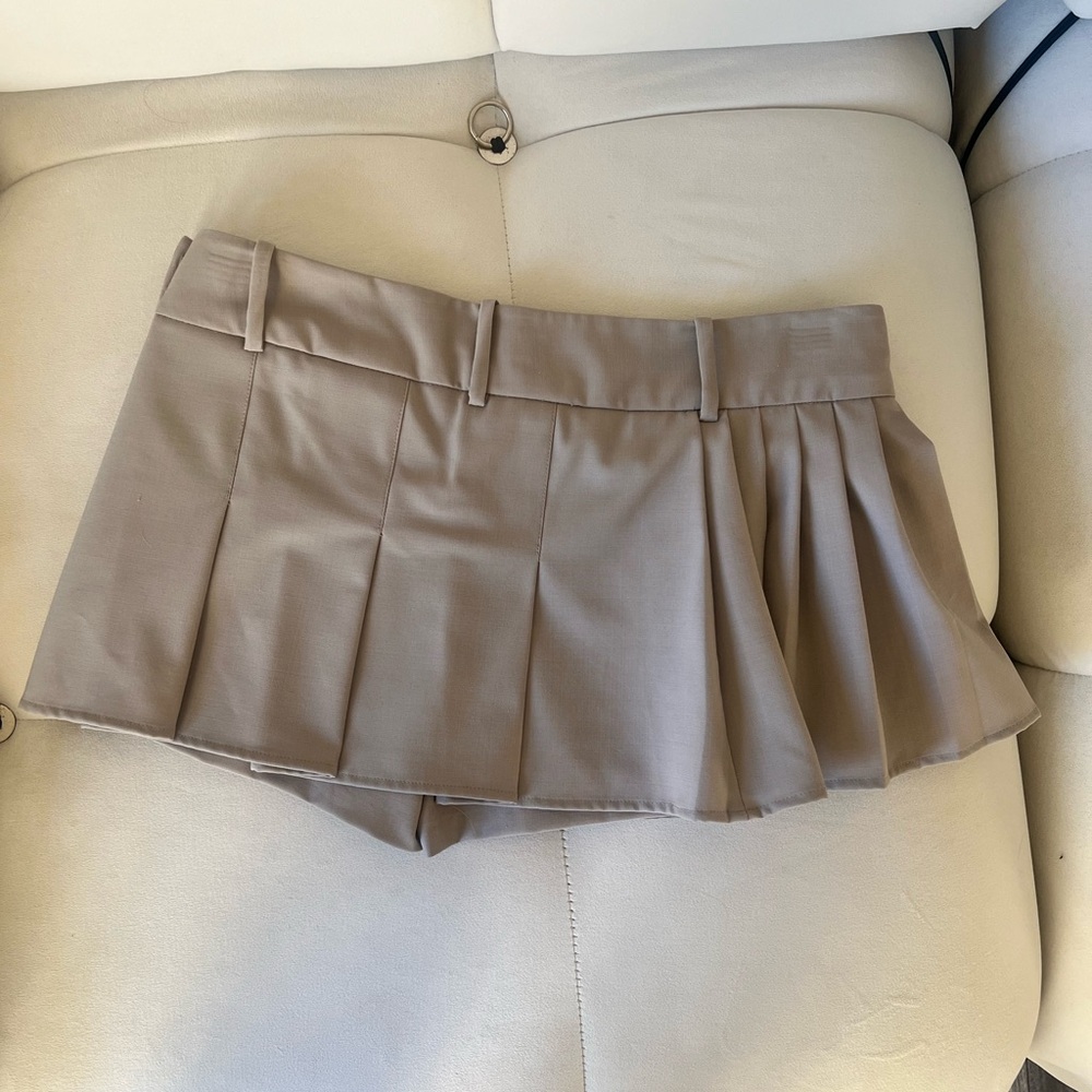 Mango x Jen Ceballos - Check Wool Mini skort